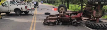 Murió un joven tras volcar un tractor en la ruta provincial 4